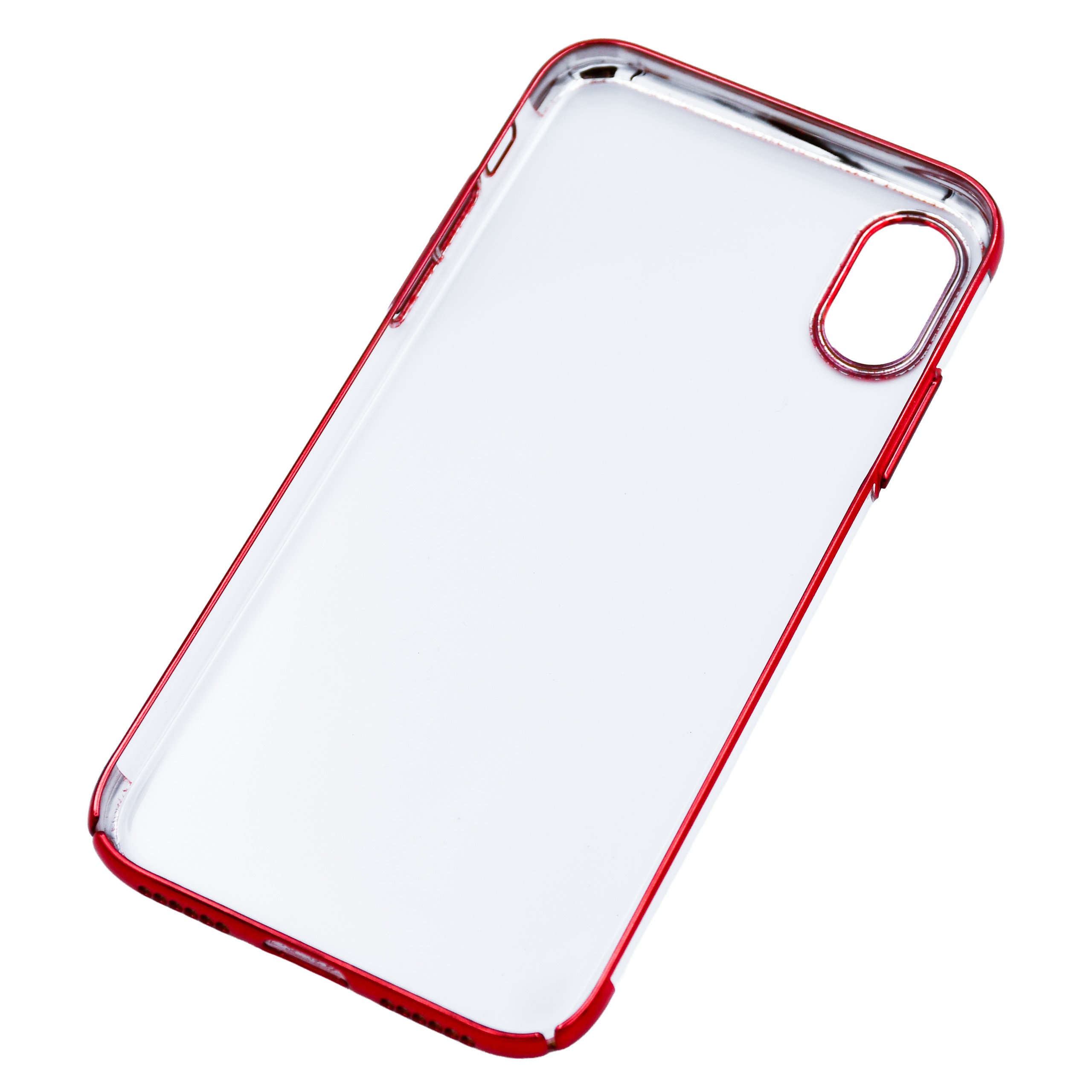 Specyfikacja etui Muvit Clear Case do iPhone X - Czerwone.