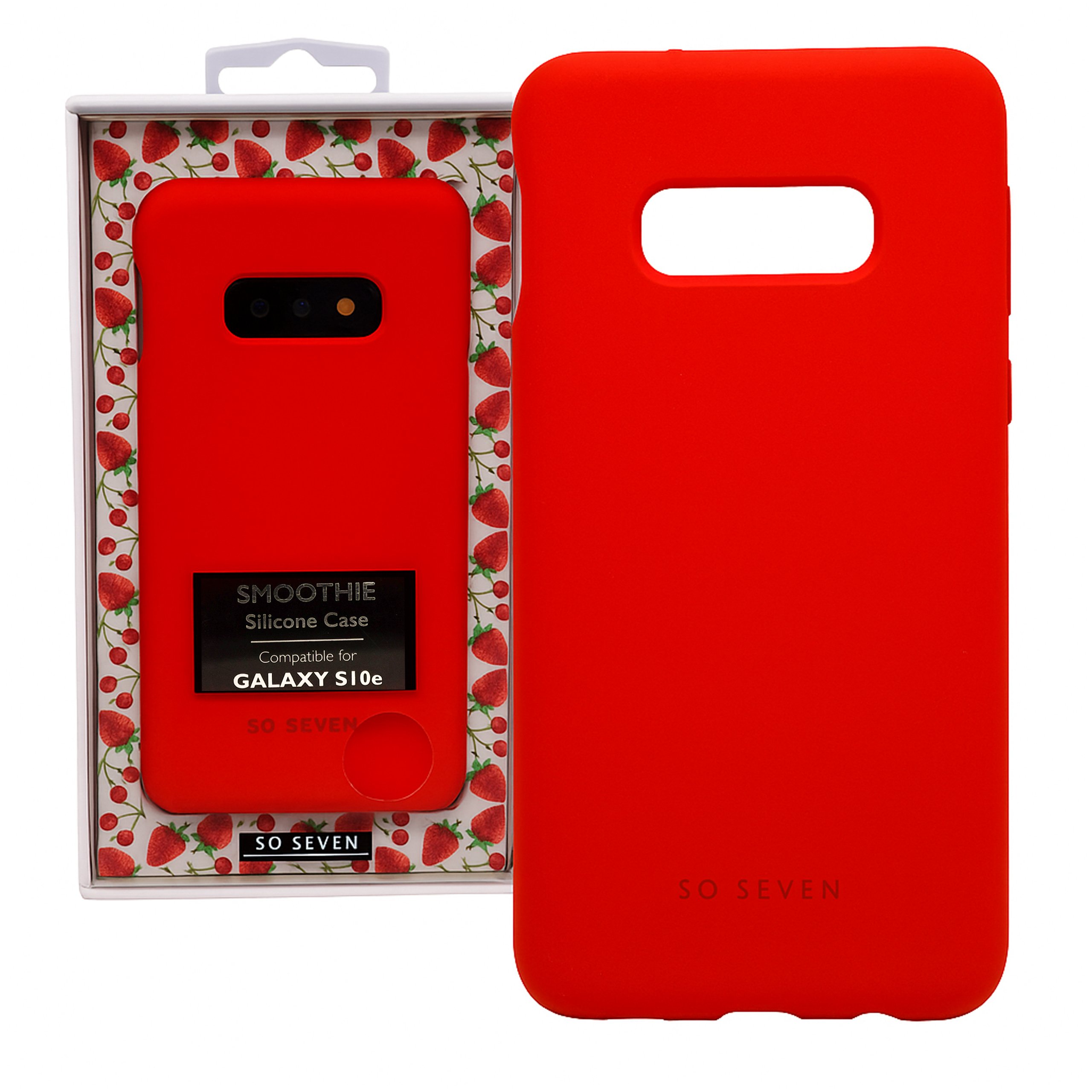 Czerwone etui So Seven Smoothie na Samsung Galaxy S10e - widok z przodu