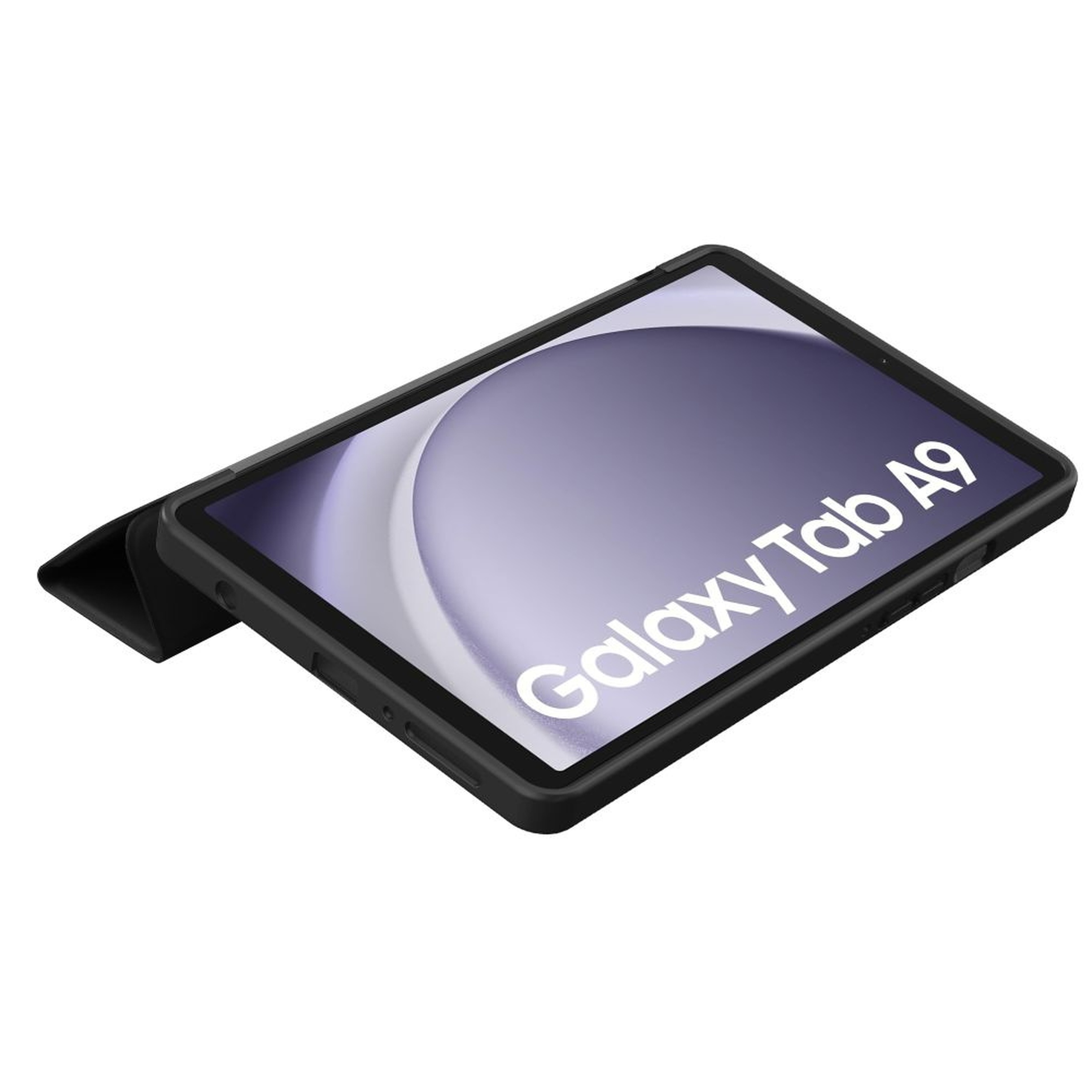 Etui Tech-Protect SmartCase do Galaxy Tab A9 8.7 - widok z otwartą klapką i funkcją podstawki.