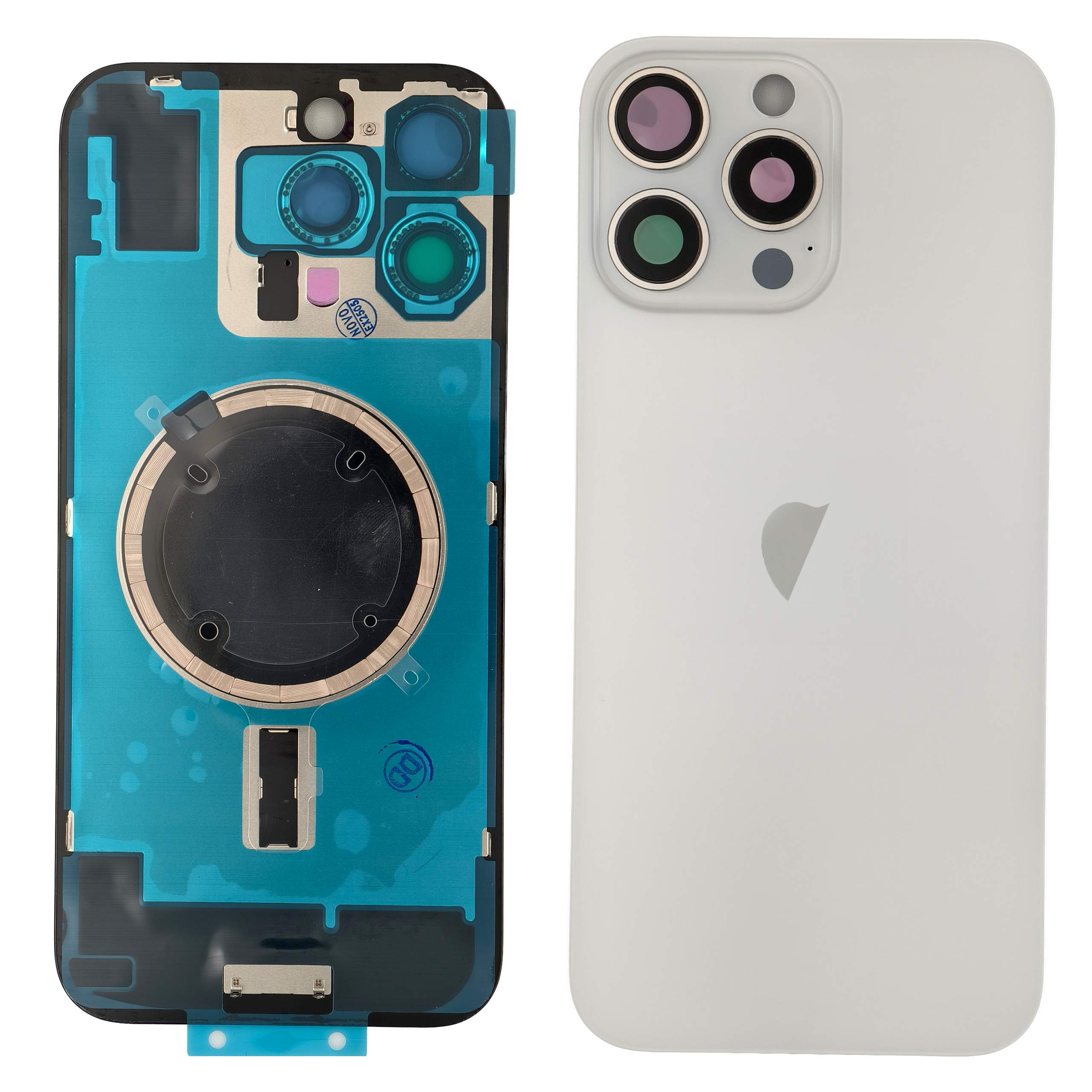 Klapka baterii iPhone 16 Pro biała – widok tyłu