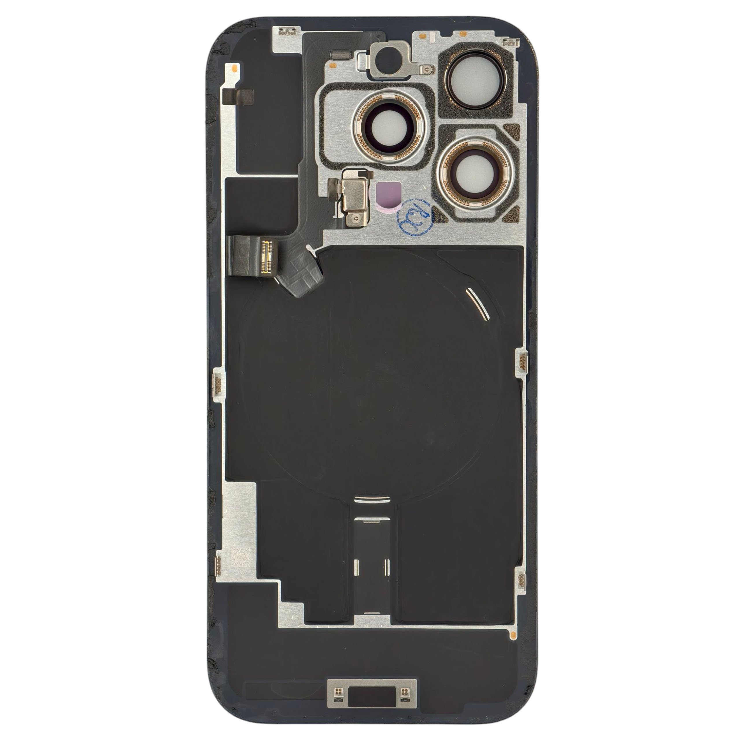Klapka baterii iPhone 16 Pro biała – widok tyłu
